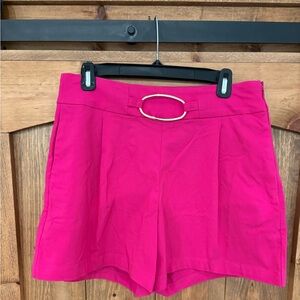 INC International Concepts High Waist Pink and Gold Shorts